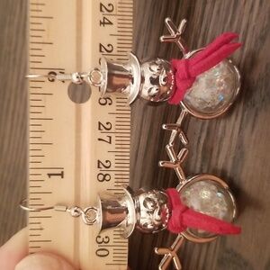 Snowman earrings